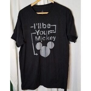 WDW‎ - Disney Parks Men's Size XL Black & Gray I'll Be Your Mickey T Shirt